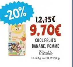 Naturalia VITABIO Cool fruits banane pomme offre