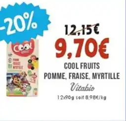 Naturalia VITABIO Cool fruits pomme fraise myrtille offre