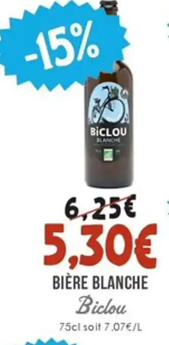 Naturalia BICLOU Bière blanche offre
