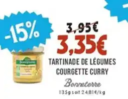 Naturalia BONNETERRE Tartinade de légumes courgette curry offre