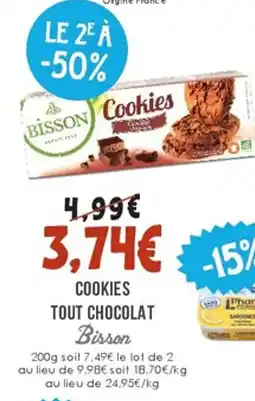Naturalia BISSON Cokkies tout chocolat offre
