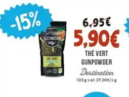 Naturalia DESTINATION Thé vert gunpower offre