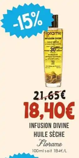 Naturalia FLORAME Infusion divine huile sèche offre