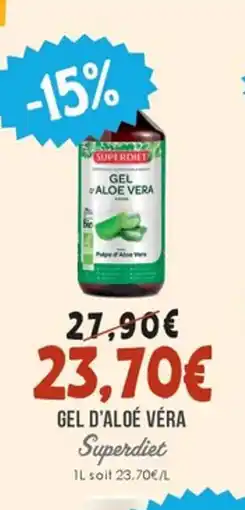 Naturalia SUPERDIET Gel d'aloé véra offre