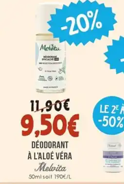 Naturalia MELVITA Déodorant à l'aloé véra offre