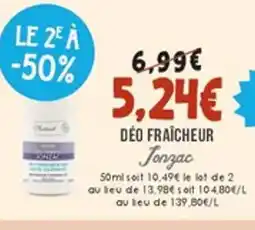 Naturalia JONZAC Déo fraîcheur offre