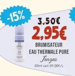 Naturalia JONZAC Brumisateur eau thermale pure offre