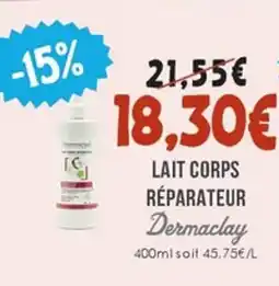 Naturalia DERMACLAY Lait corps réparateur offre