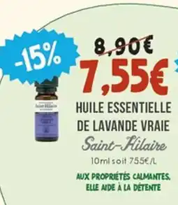 Naturalia SAINT-HILAIRE Huile essentielle de lavande vraie offre