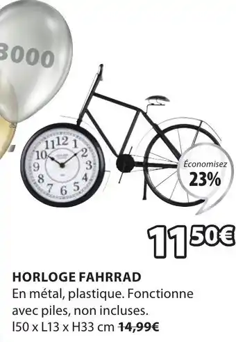 JYSK Horloge fahrrad offre