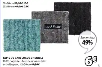JYSK Tapis de bain luxux chenille offre