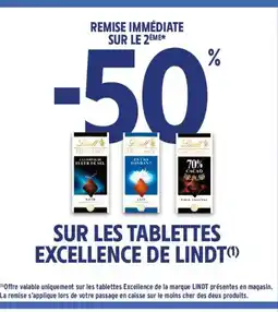 Intermarché Sur les tablettes excellence de lindt offre