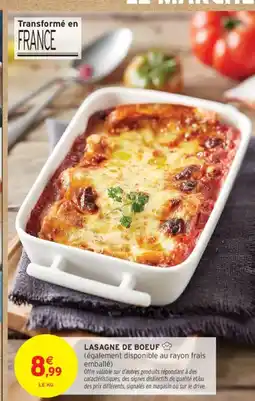 Intermarché Lasagne de boeuf offre