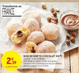 Intermarché Mini beignets chocolat x8 offre