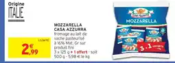 Intermarché CASA AZZURRA Mozzarella offre