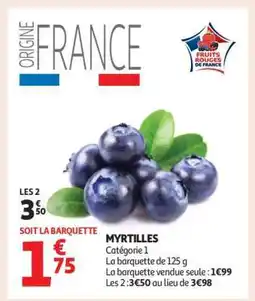 Auchan Myrtilles offre
