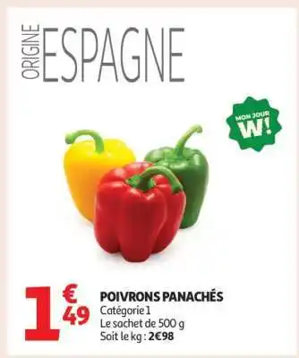 Auchan Poivrons Panachés offre