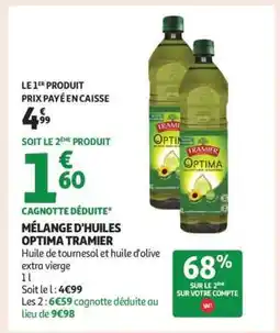 Auchan Mélange D'huiles Optima Tramier offre
