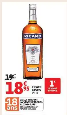 Auchan Ricard Pastis offre