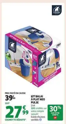 Auchan Kit Balai À Plat Neo Pulse offre