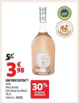 Auchan Igp Pays D'oc offre