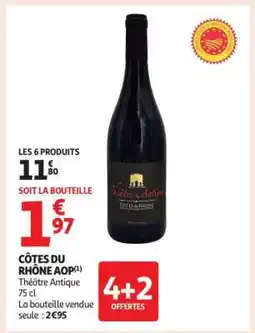 Auchan Côtes Du Rhône Aop offre