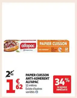 Auchan Papier Cuisson Anti-Adherent Alfapac offre