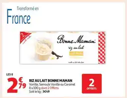 Auchan Riz Au Lait Bonne Maman offre