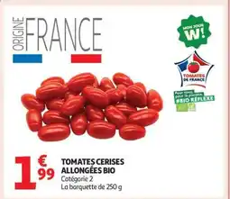 Auchan Tomates Cerises Allongées Bio offre