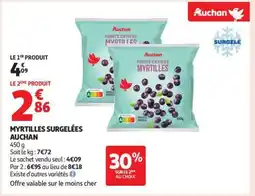 Auchan Myrtilles Surgelées Auchan offre