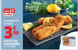 Auchan 4 Filets De Colin Panés offre