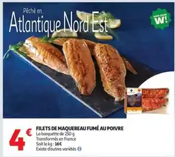 Auchan Filets De Maquereau Fumé Au Poivre offre