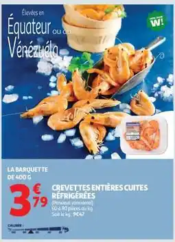 Auchan Crevettes Entières Cuites Réfrigérées offre