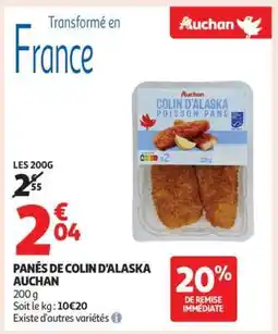Auchan Panés De Colin D'alaska Auchan offre