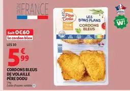 Auchan CORDONS BLEUS DE VOLAILLE PÈRE DODU offre