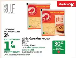 Auchan Râpé Spécial Pâtes Auchan offre