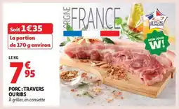 Auchan Porc : Travers Ou Ribs offre