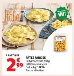 Auchan Pâtes Farcies offre