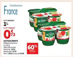 Auchan Activia Fruits offre