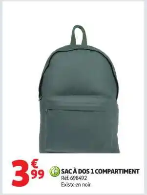 Auchan Sac À Dos 1 Compartiment offre