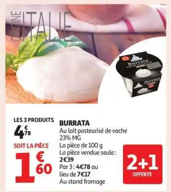 Auchan Burrata offre