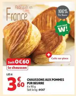 Auchan Chaussons Aux Pommes Pur Beurre offre