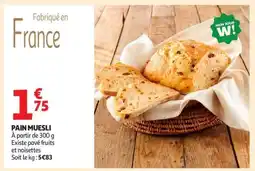 Auchan Pain Muesli offre