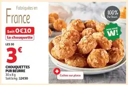 Auchan Chouquettes Pur Beurre offre