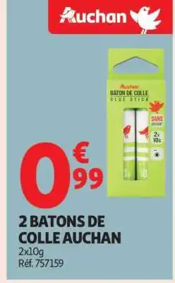 Auchan 2 Batons De Colle Auchan offre