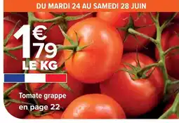 Cora x Carrefour Tomate grappe offre