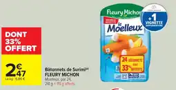 Cora x Carrefour FLEURY MICHON Bâtonnets de Surimi offre
