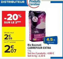 Cora x Carrefour Riz basmati carrefour extra offre