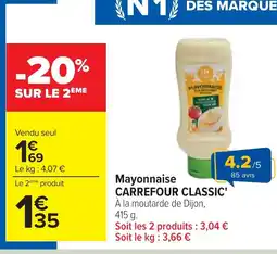 Cora x Carrefour CARREFOUR CLASSIC' Mayonnaise offre