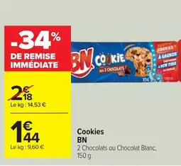 Cora x Carrefour BN Cookies offre